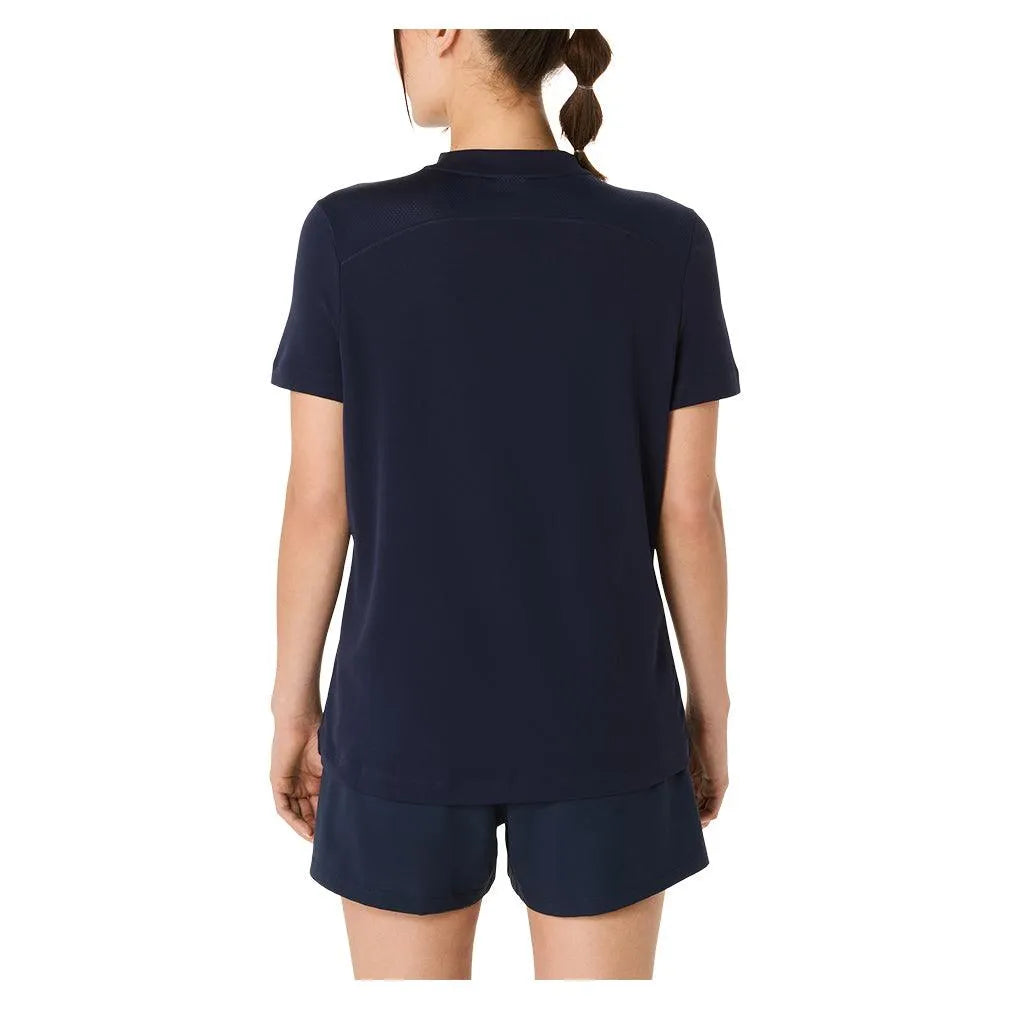 Women's Court Short Sleeve Tennis Top Midnight