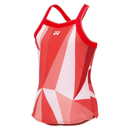 Women's Pattern Tennis Tank Top Tango Red-Apparel-Yonex-20827TR-S25-Tennis Express