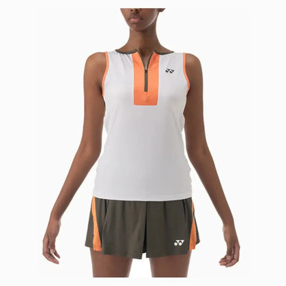 Women's Tournament Zip Tennis Tank-Apparel-Yonex-20833-F25-W-Tennis Express