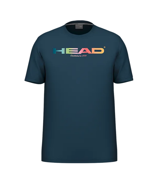 Camiseta Head Rainbow Azul Marino 2025
