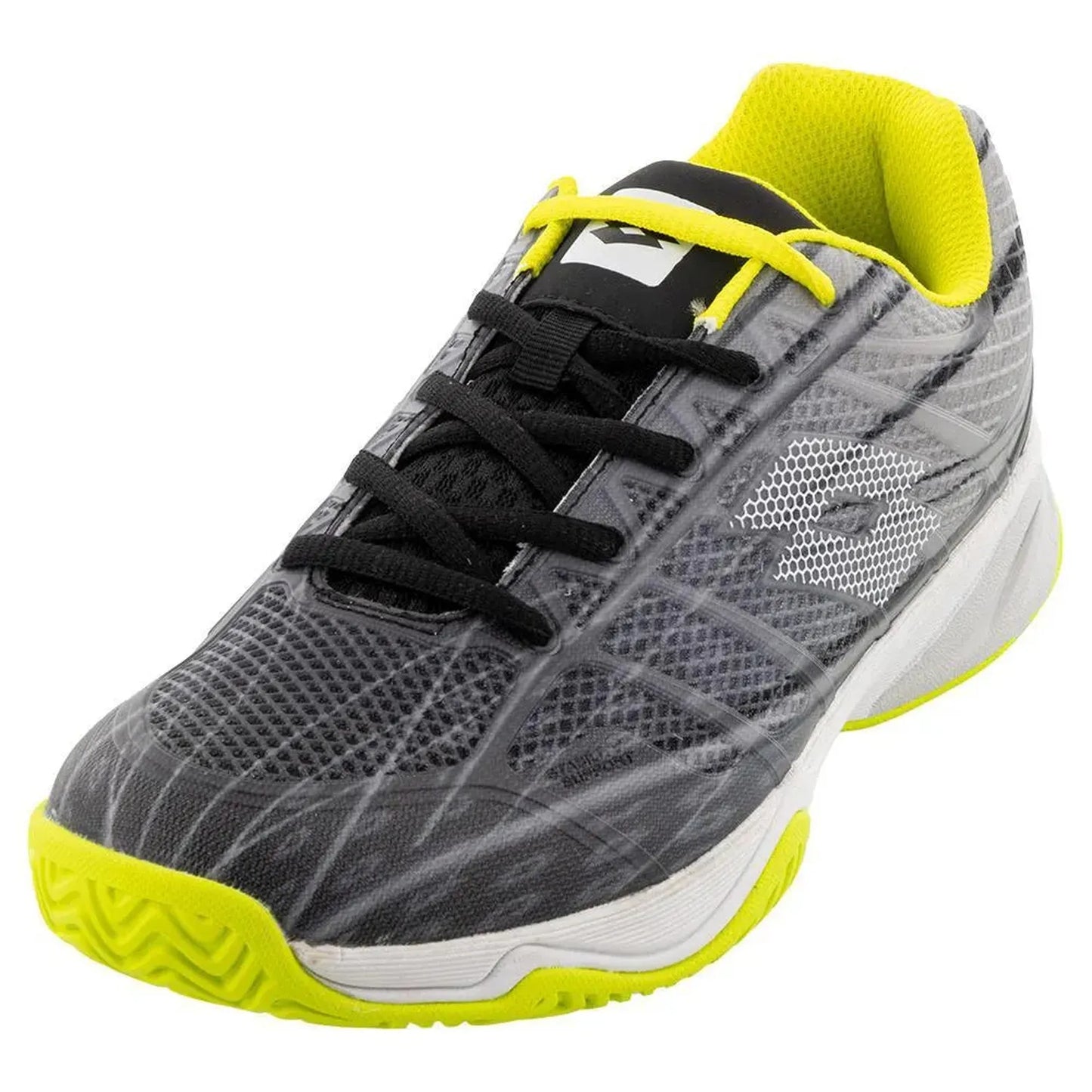 Juniors' Mirage 300 Speed Tennis Shoes All Black and All White-Footwear-Lotto-218855-6W5F22-Tennis Express