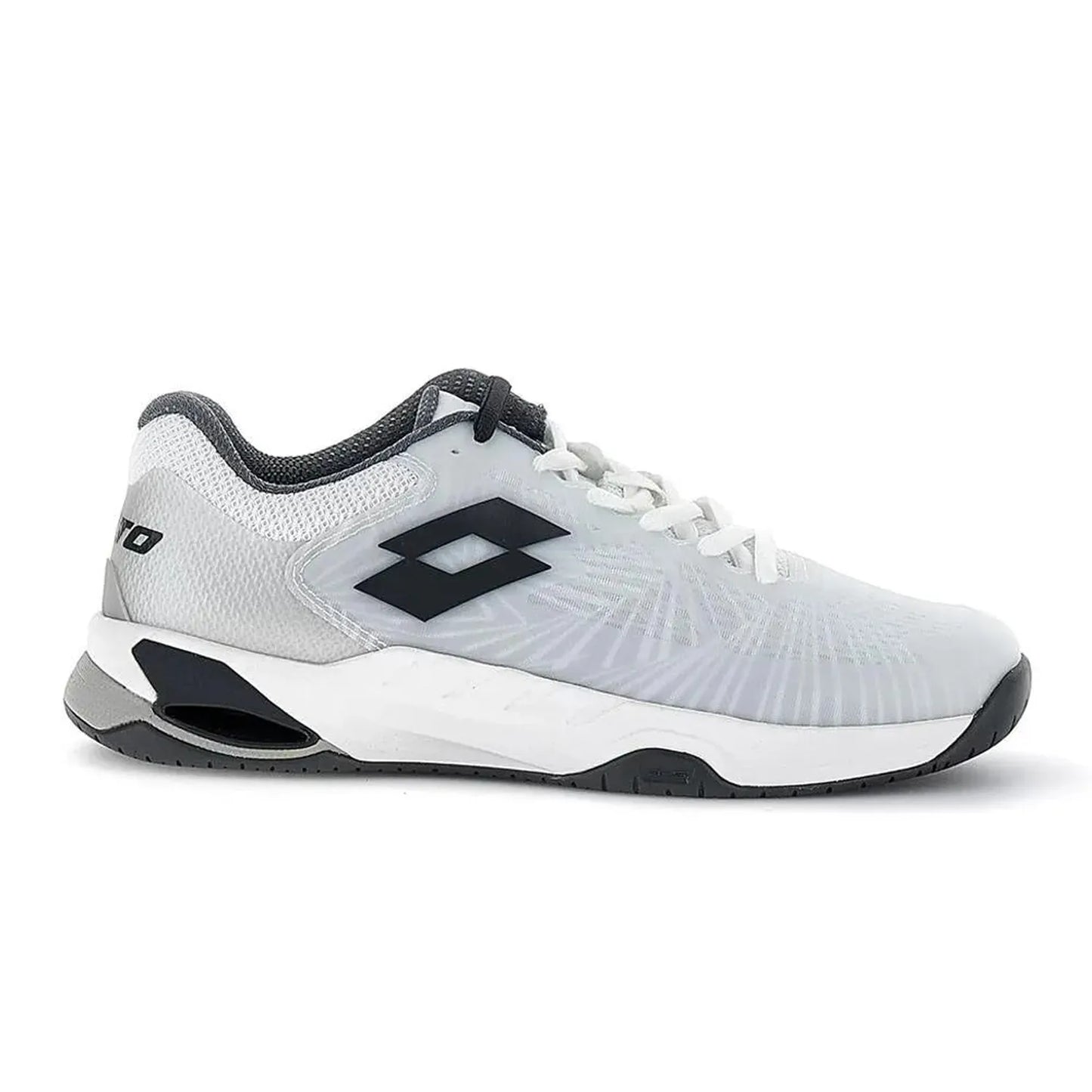 Men's Mirage 100 Speed Tennis Shoes All White and Asphalt