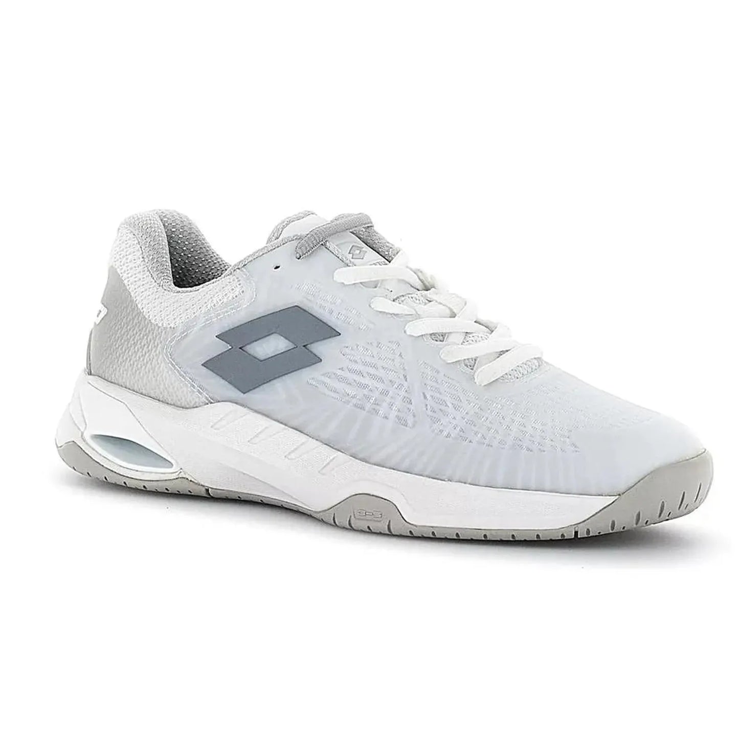 Women's Mirage 100 Speed Tennis Shoes All White and Cool Gray 9c
