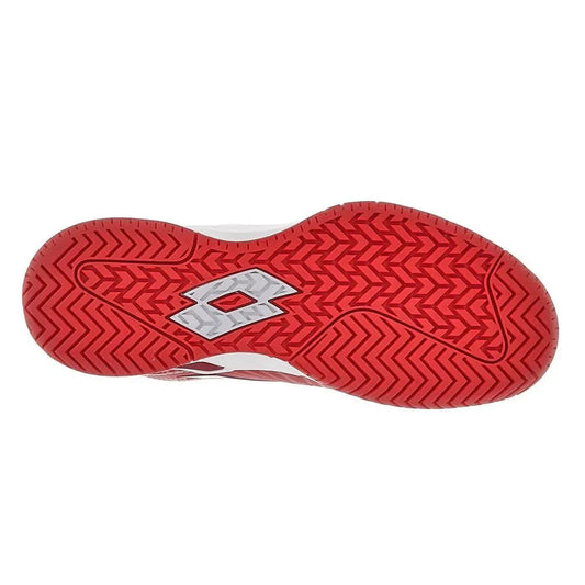 Women's Mirage 100 2nd Speed Tennis Shoes All White and Grenadine Red-Footwear-Lotto-218995-9Z0S23-1-2-[Sku]-Tennis Express