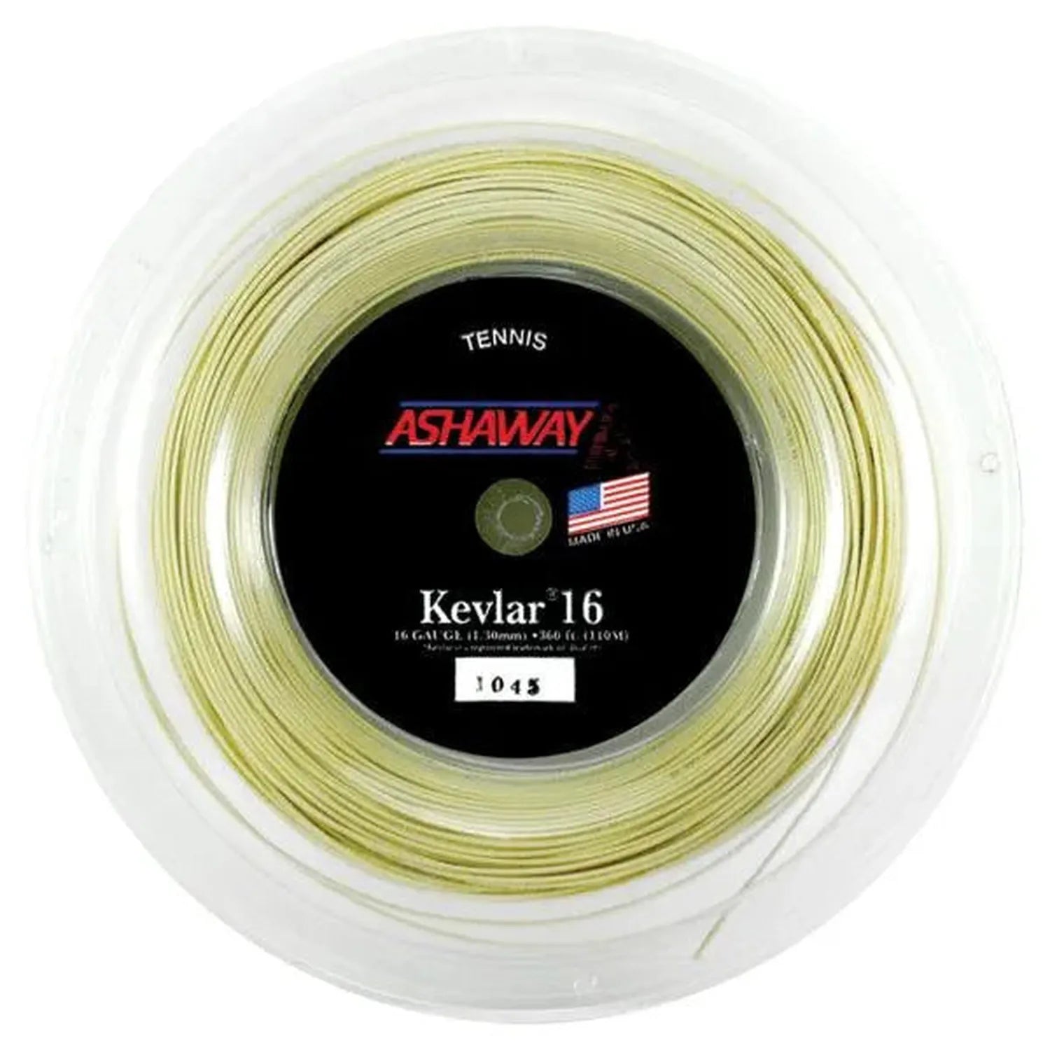White - Kevlar 1.30/16g 360 Foot String Reel-Strings-Ashaway-2237-DEFAULT-L-Tennis Express