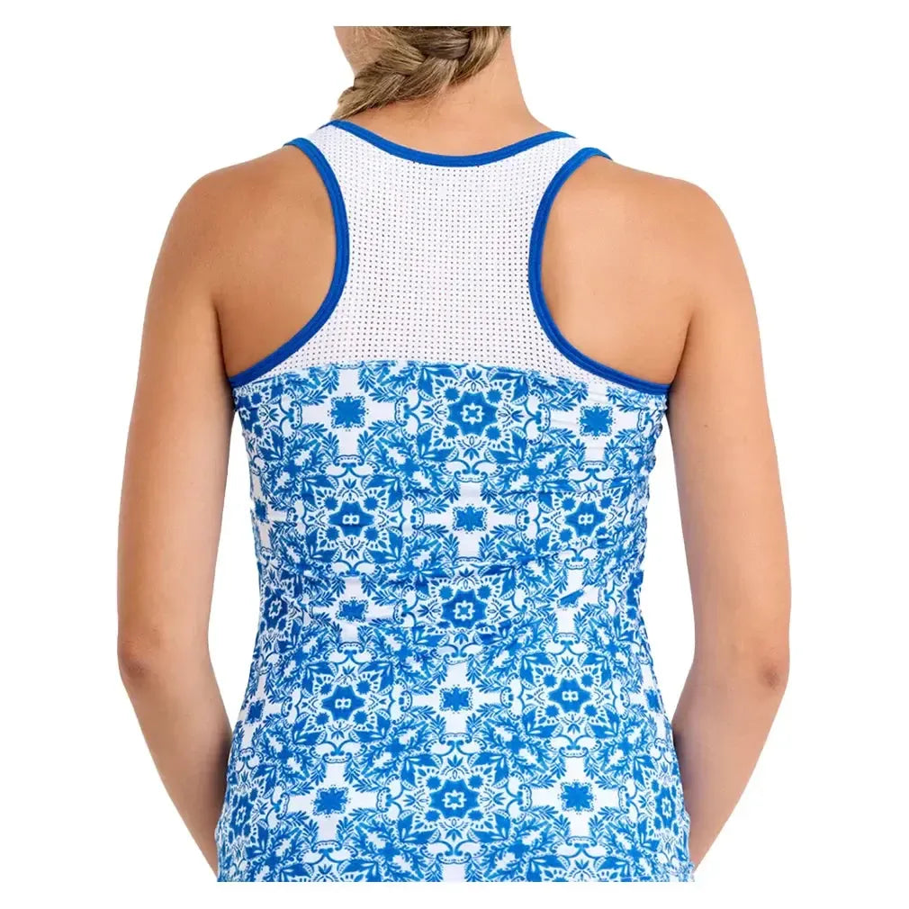 Women's Racerback Tennis Tank Sandra Tiles