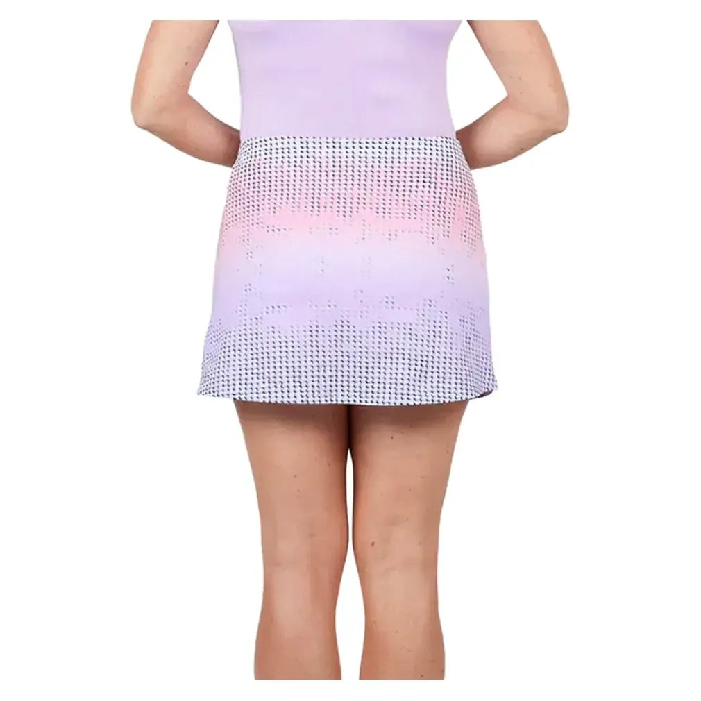 Women's 14 Inch Tennis Skort Degrade Dots
