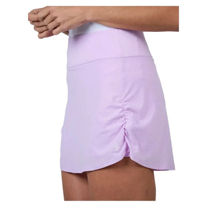 Women's 13 Inch Tennis Skort Degrade Dots and Lavender