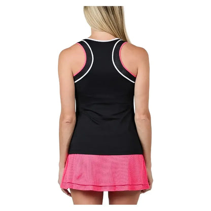 Women's Racerback Tennis Tank Black