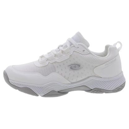 Men's Clear Shot Quicksilver Pickleball Shoes White and Silver