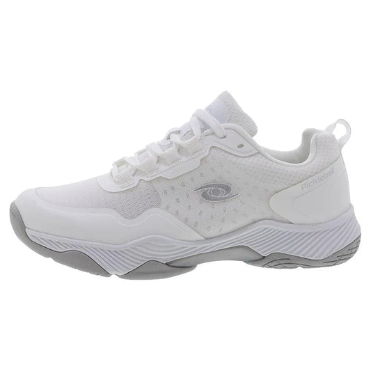 Men's Clear Shot Quicksilver Pickleball Shoes White and Silver