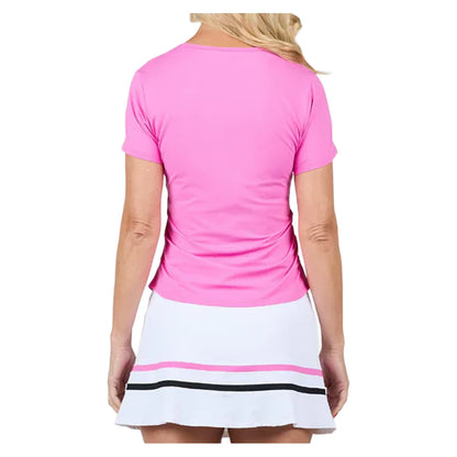 Women's Style Icons Short Sleeve Tennis Top Super Pink