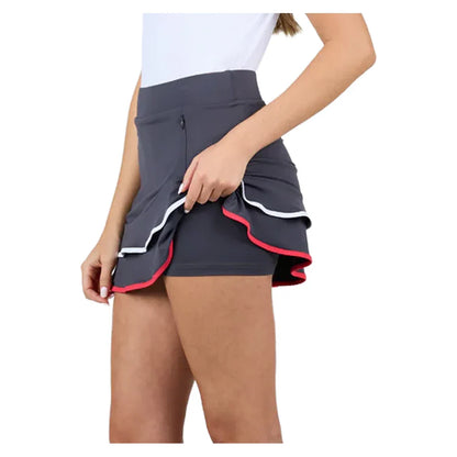 Women's Berry Fusion 15 Inch Tennis Skort Dark Grey