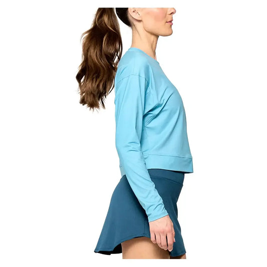 Women's Rally Tennis Top Tiffany Blue