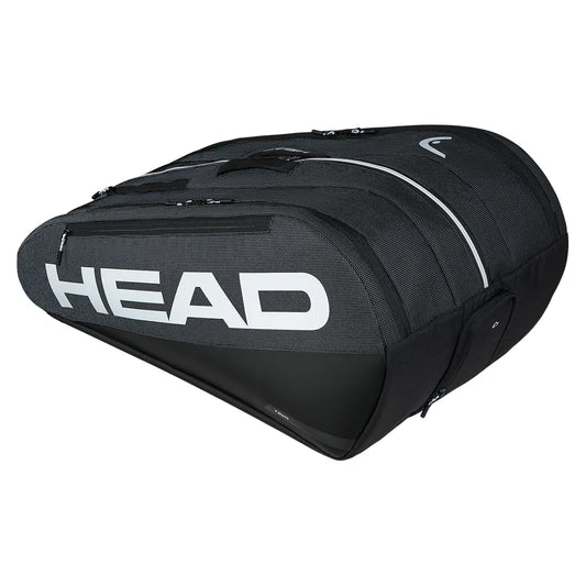 Tour Racquet Bag XL 12 Pack Black and White