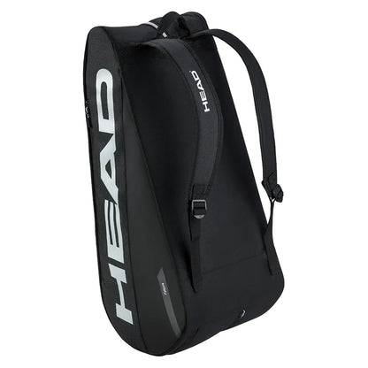 Tour Racquet Bag L 9 Pack Black and White