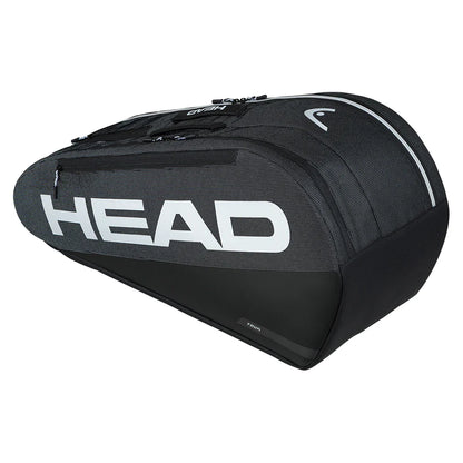 Tour Racquet Bag M 6 Pack Black and White