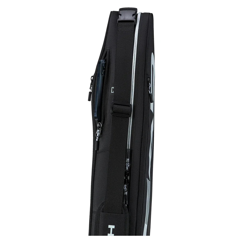 Tour Racquet Bag S 3 Pack Black and White