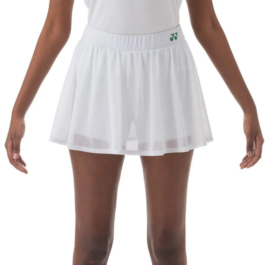 Women's Tennis Skort White-Apparel-Yonex-26148YX-U25-Tennis Express