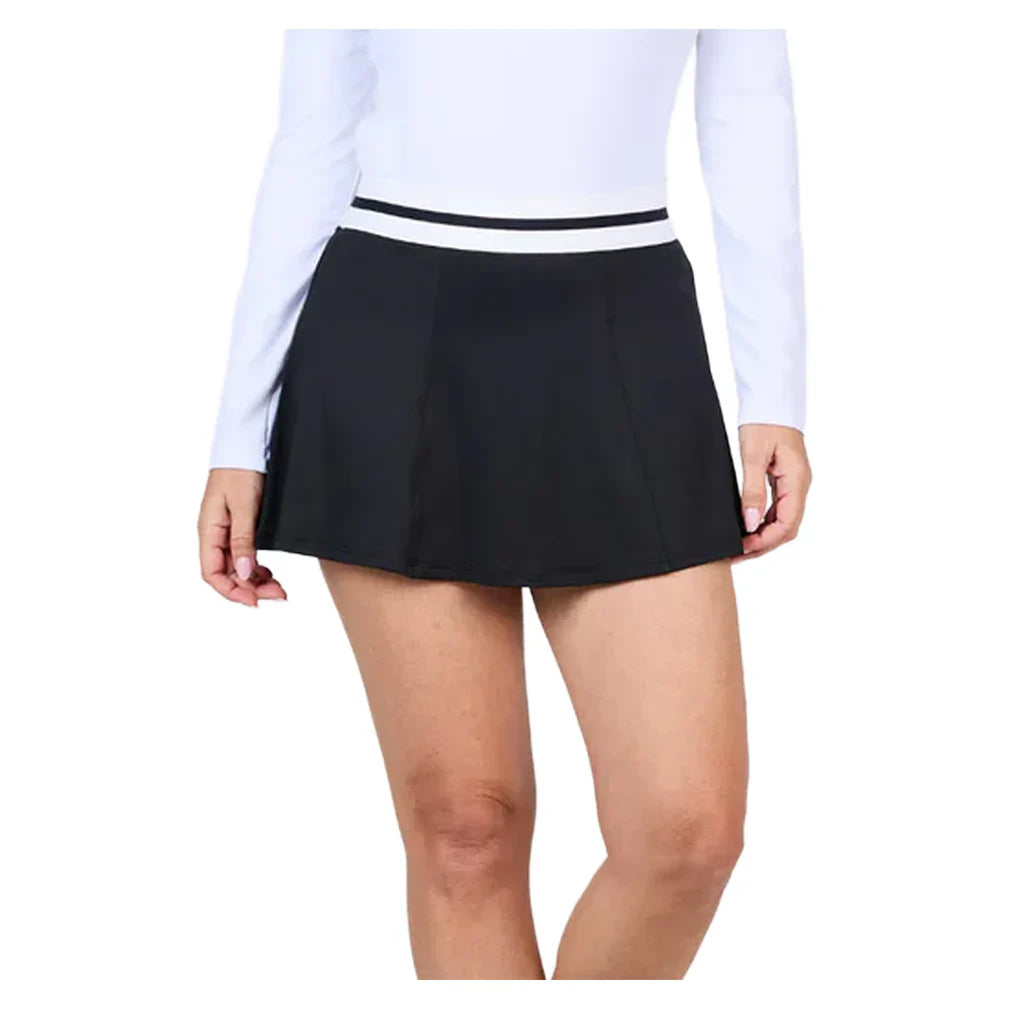 Women's UV 14 Inch High-Waist Tennis Skort-Apparel-Sofibella-2617-Black-702260Tennis Express
