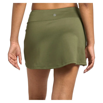 Women's Uprise 13 Inch Tennis Skort Avocado and Multicolor