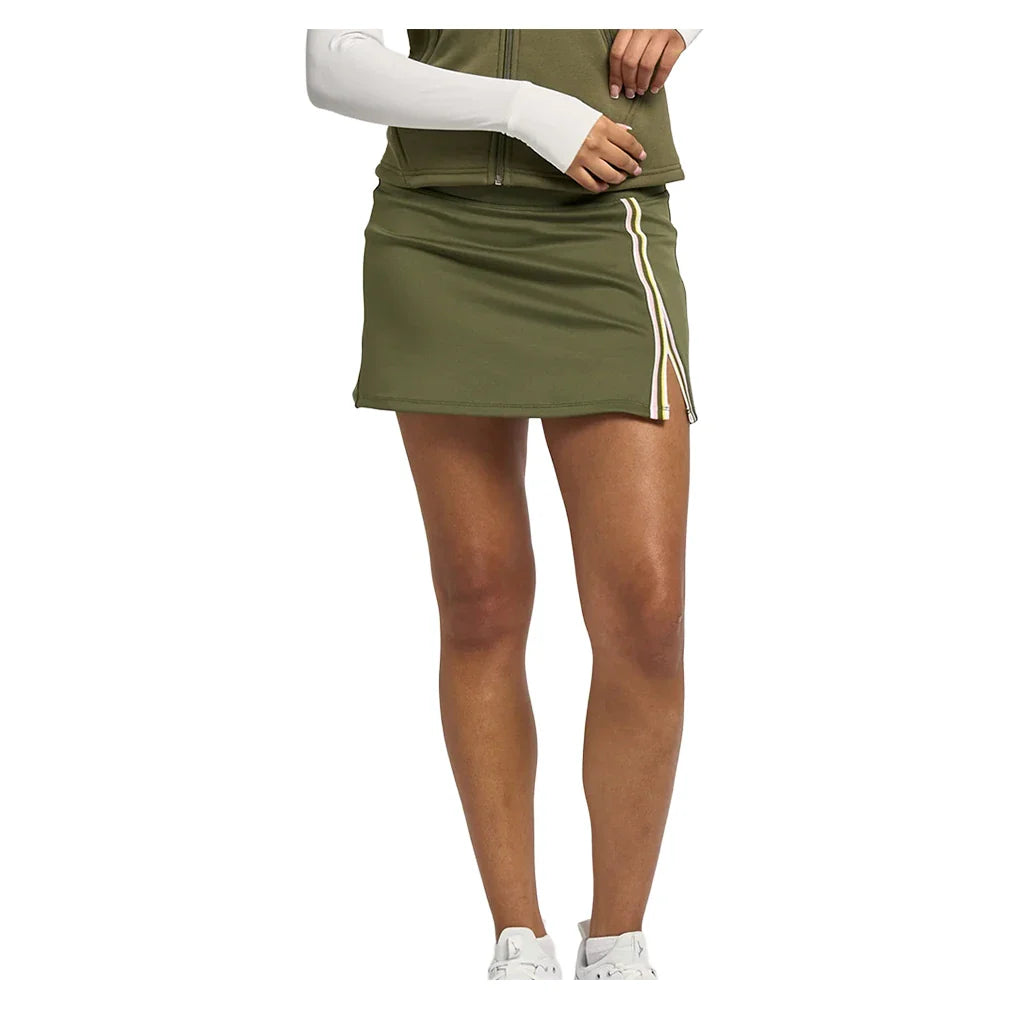 Women's Uprise 13 Inch Tennis Skort Avocado and Multicolor