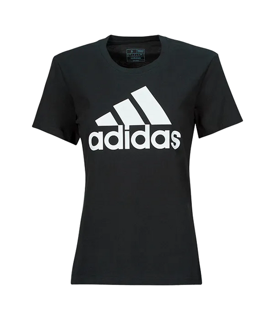 Camiseta Adidas Logo Mujer Negra