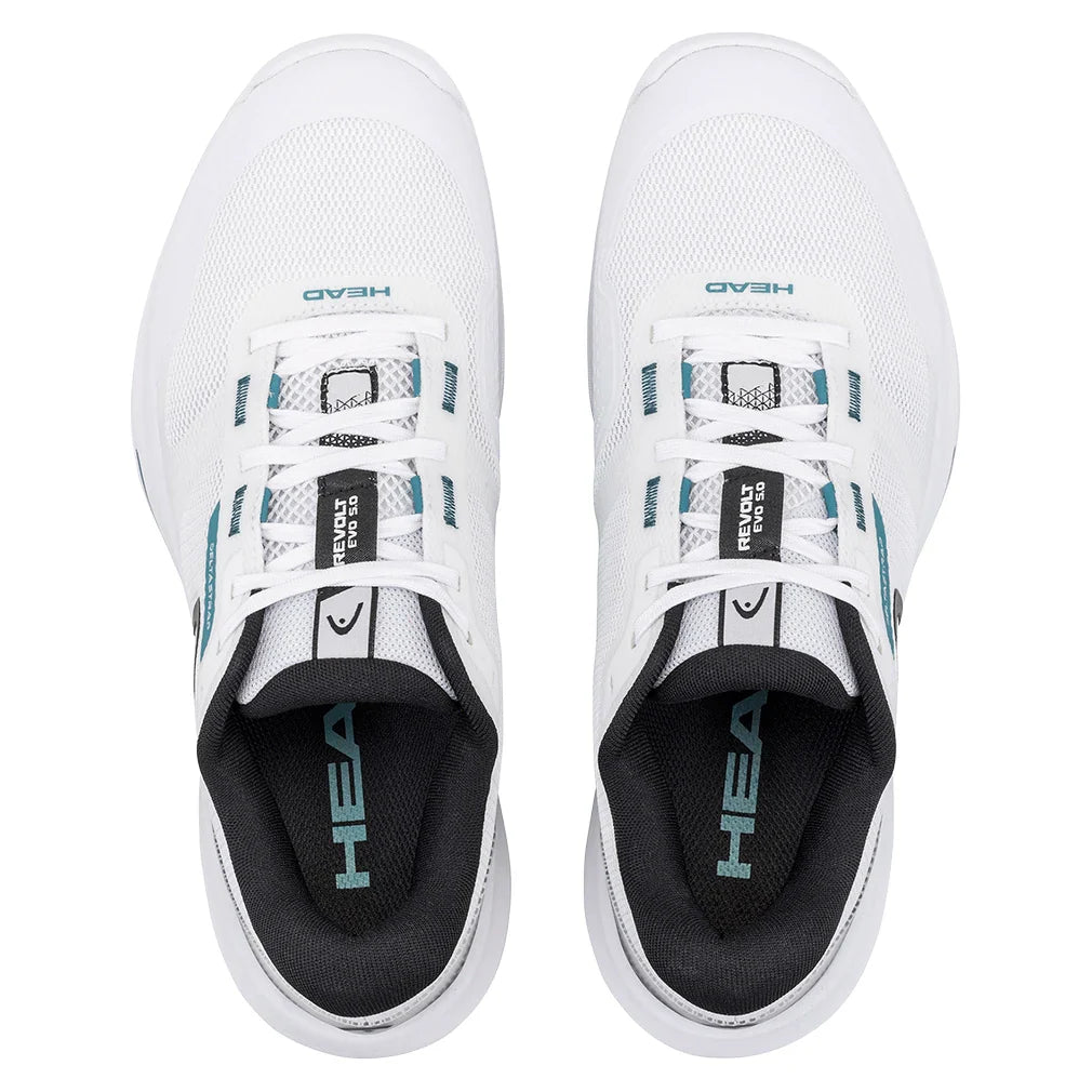Men's Revolt Evo 5.0 Tennis Shoes White and Black