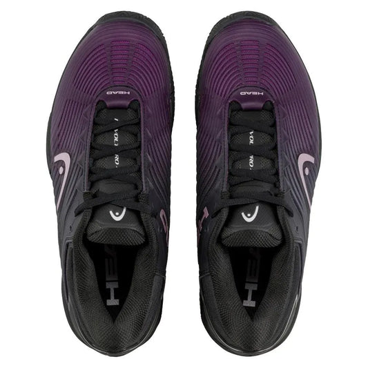 Women's Revolt Pro 4.5 Clay Tennis Shoes Black and Plum