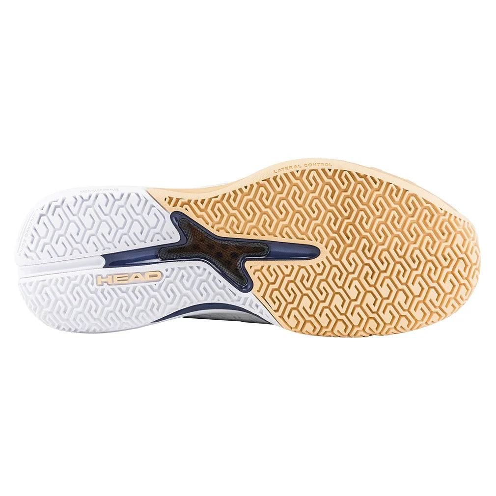 Women's Revolt Pro 5.0 Tennis Shoes White and Apricot
