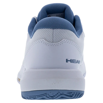 Women's Revolt Court 5.0 Tennis Shoes White and Denim