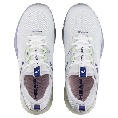 Women's Motion Pro Padel Shoes White and Lavender