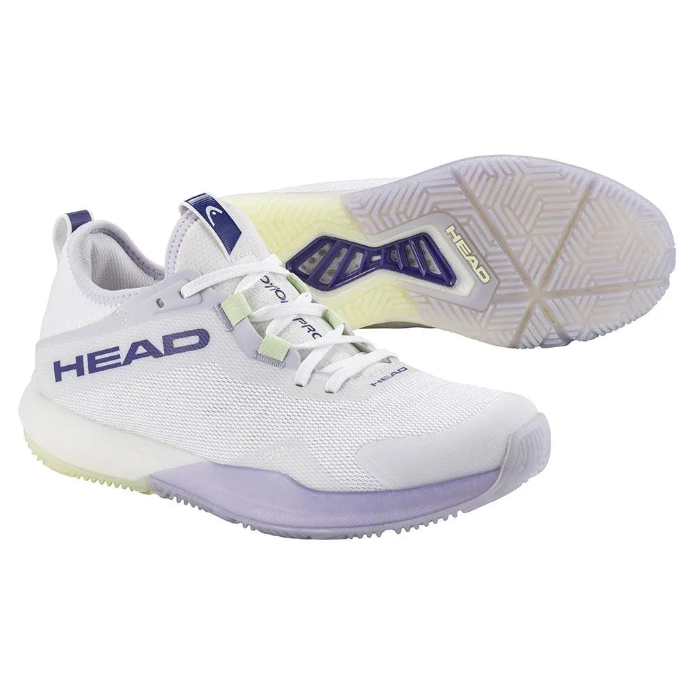 Women's Motion Pro Padel Shoes White and Lavender