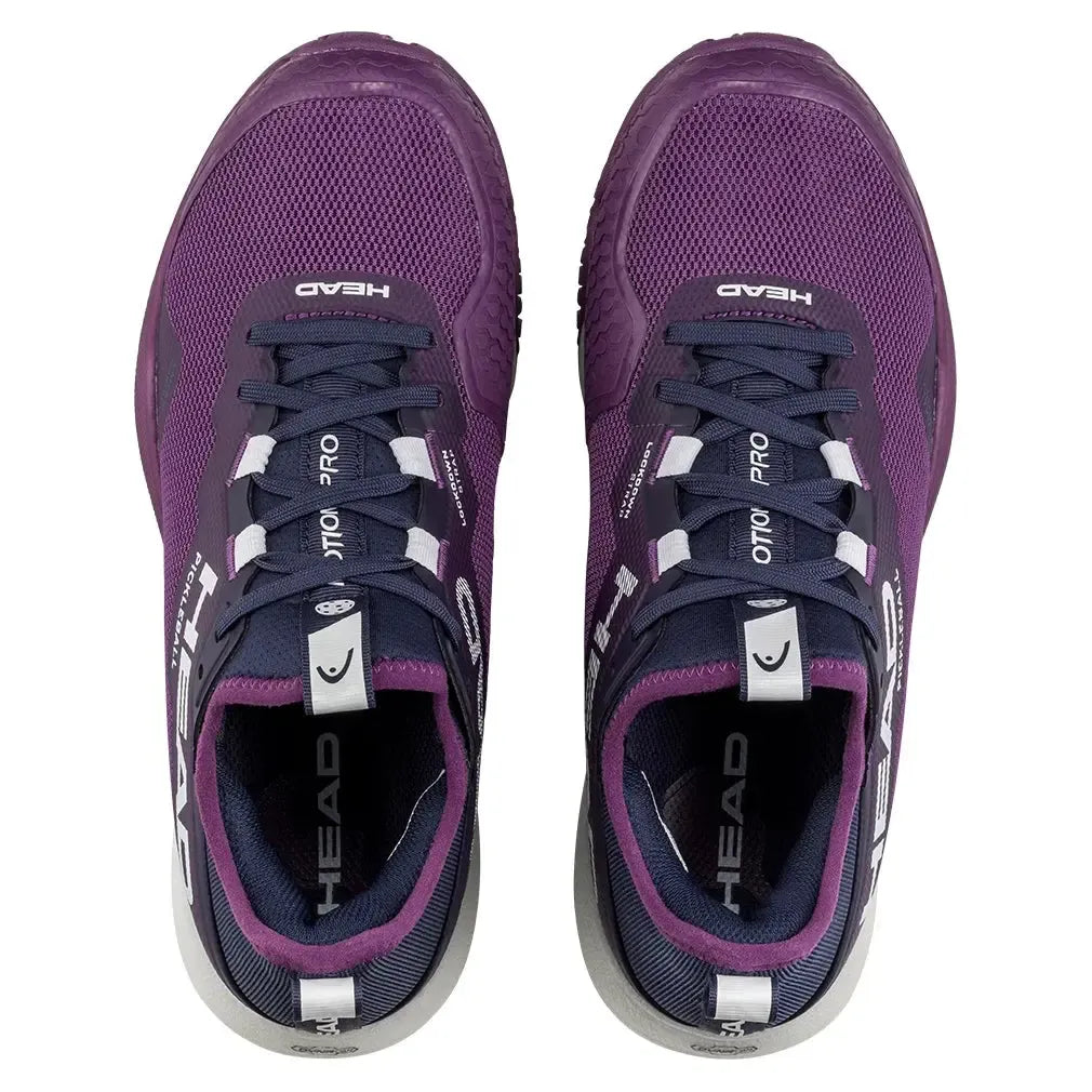 Women's Motion Pro Pickleball Shoes Plum and White