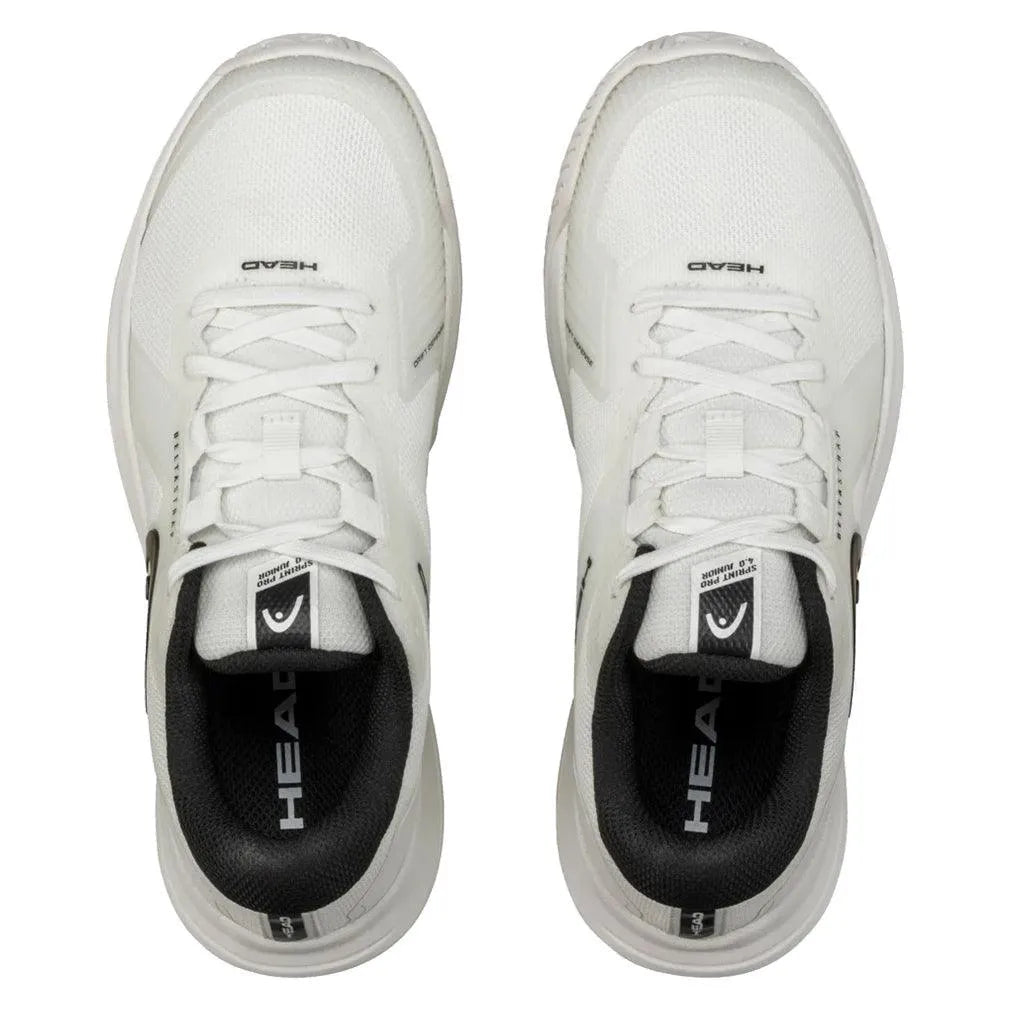 Juniors Sprint Pro 4.0 Tennis Shoes White and Black