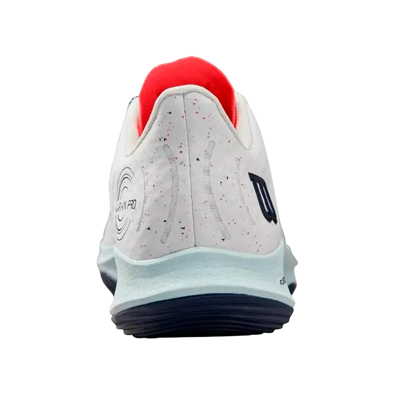 Padel Shoes Wilson Hurakn Pro White/Cooling Spray/Navy Blazer