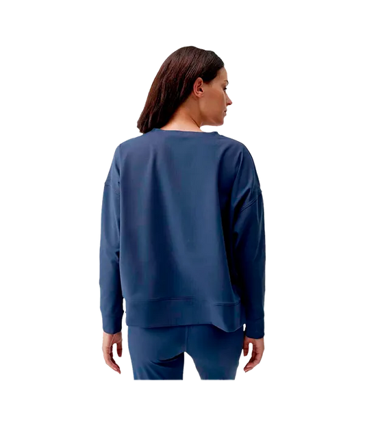 Camiseta Born Living Yoga Manga Larga Daba Azul Marino