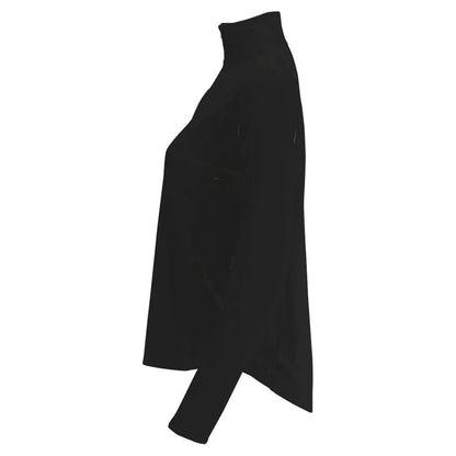 Women's Relaxed Mock Zip Tennis Top