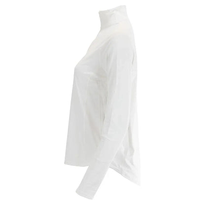 Women's Relaxed Mock Zip Tennis Top