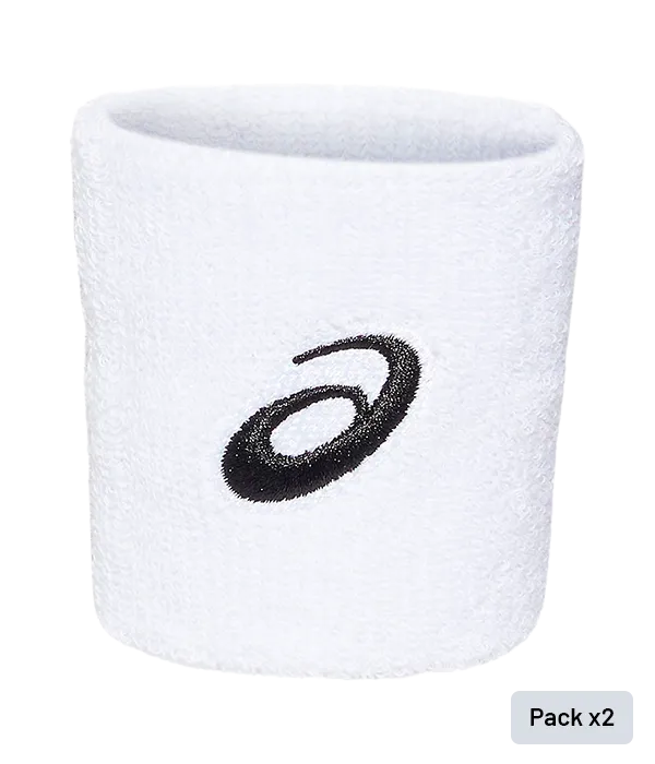 Wristband Asics Blancas (x2)