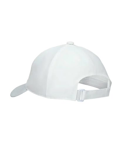 Cap Asics Logo grande Performance Blanca 2025