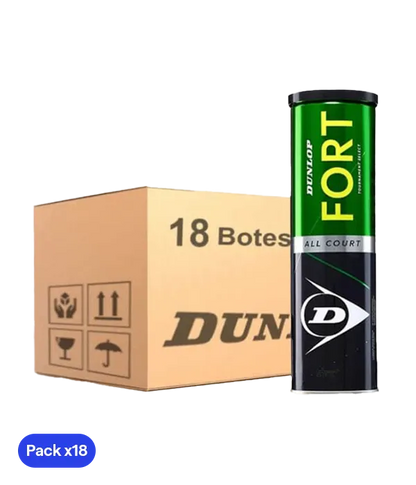 Box Balls  Dunlop Fort All Court (x4) (Pack x18)