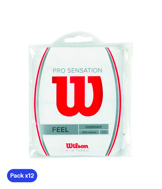 Overgrips Wilson Pro Sensation Lisos White (Pack x12)