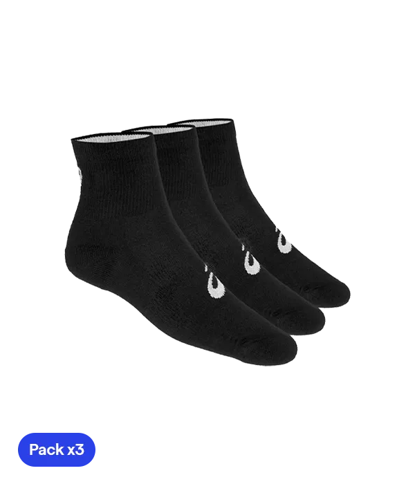 Socks Asics Quarter (Pack x 3) Negro