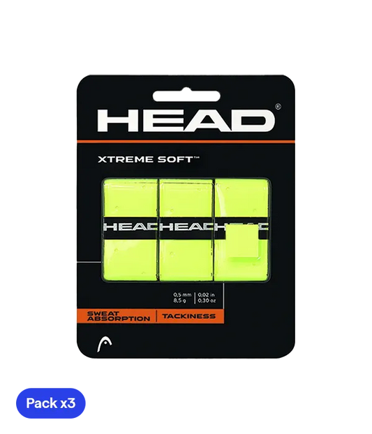 Overgrips HEAD XtremeSoft Amarillo (Pack x3)