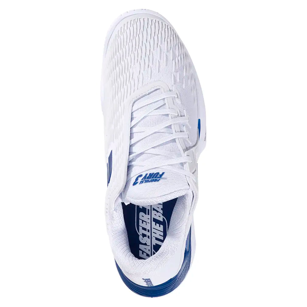 Men's Propulse Fury 3 All Court Tennis Shoes White and Dark Blue