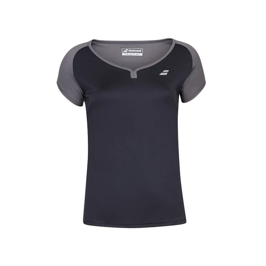 Camiseta Babolat Cap Sleeve Top Mujer Negro