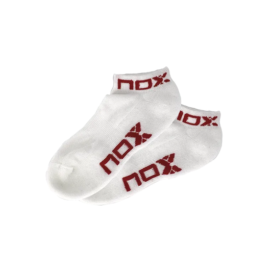 Socks NOX Pinkies Blanco/Rojo Mujer