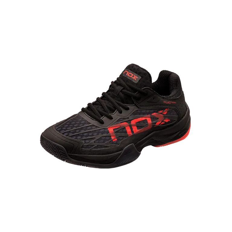Padel Shoes NOX AT10 Lux Negro/Rojo