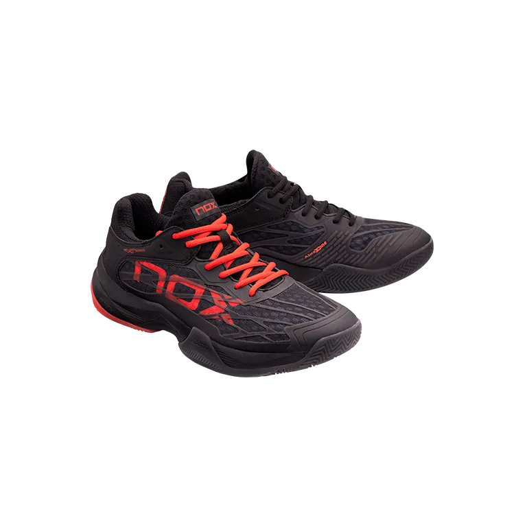 Padel Shoes NOX AT10 Lux Negro/Rojo